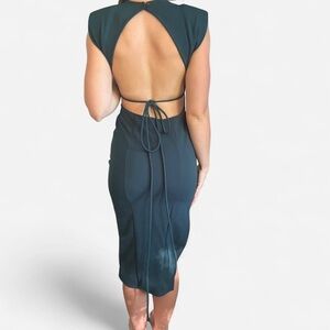 ASOS Backless Dark Teal Dress